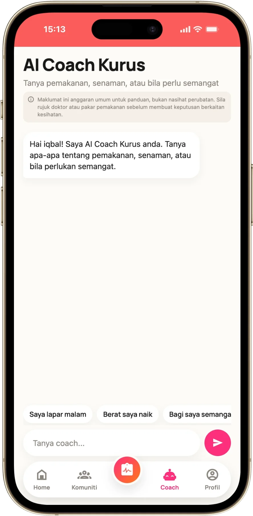 Leaderboard peserta
