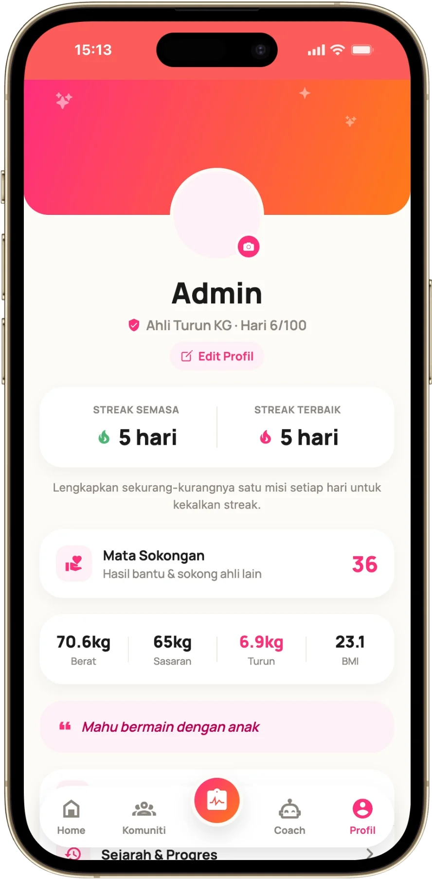 Rutin senaman Coach Faqeem