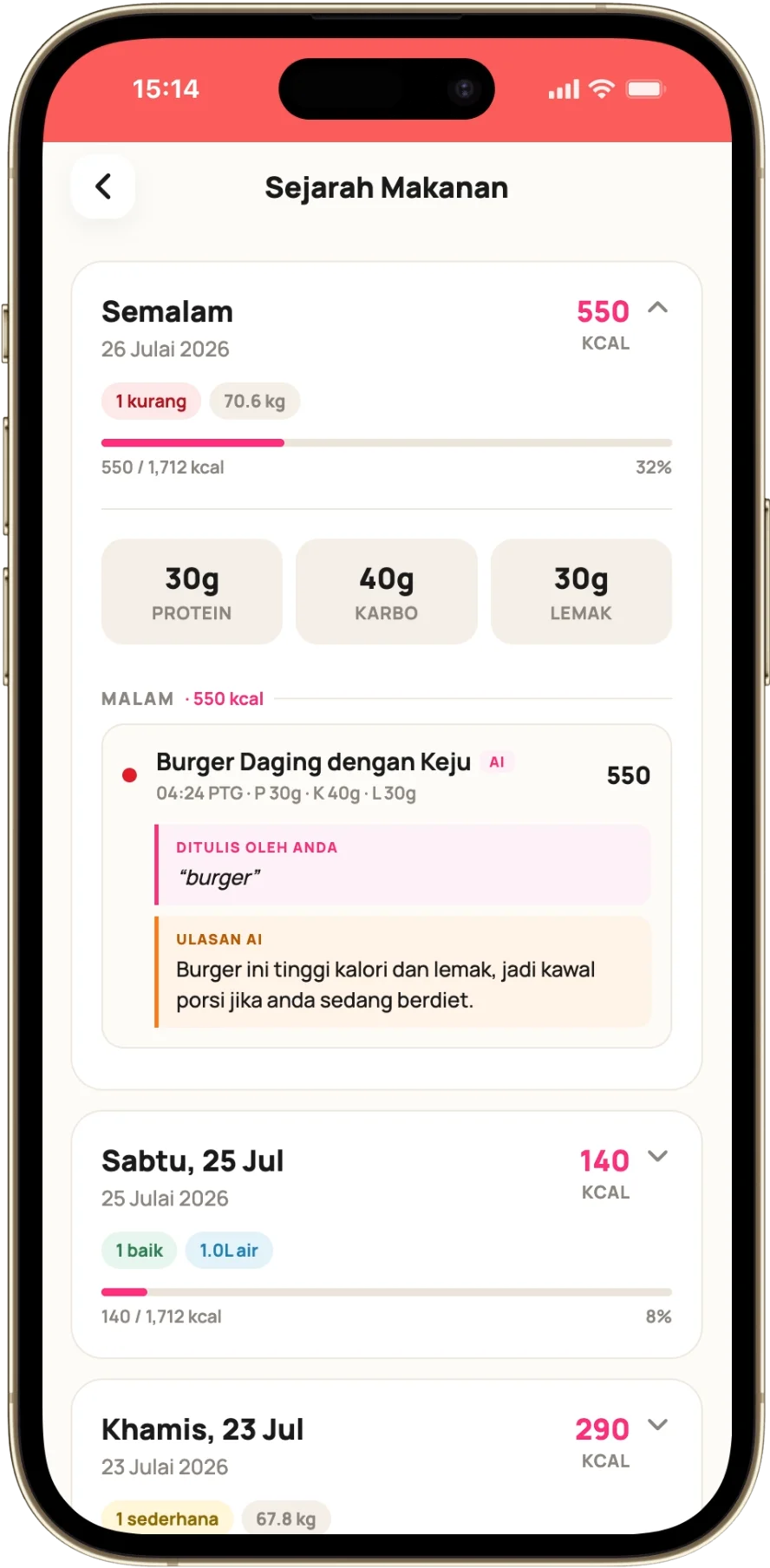 Markah misi harian